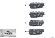 Кнопка регулировки сиденья водителя