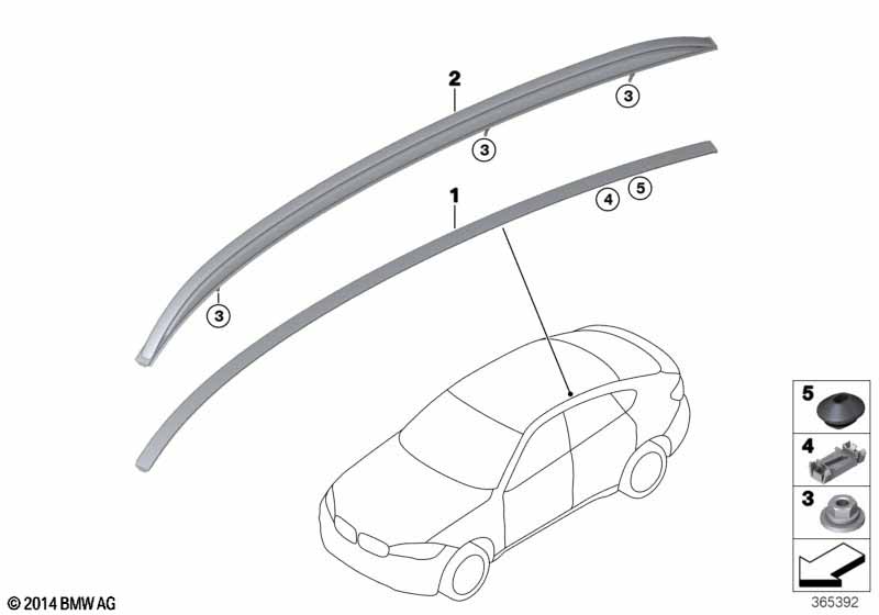 Декоративная планка крыши/леер