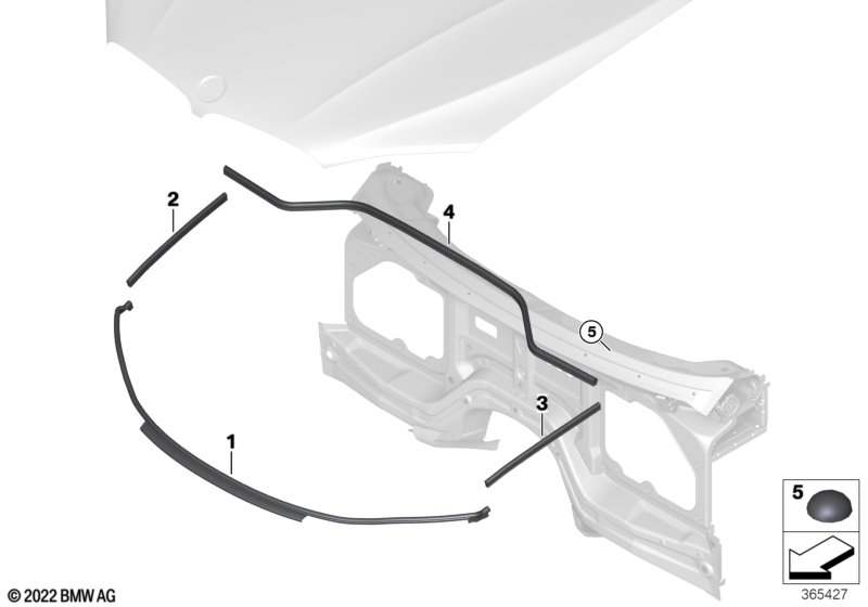 Уплотнители капота