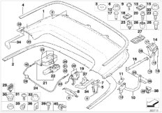 Крышка отделения для складного верха
