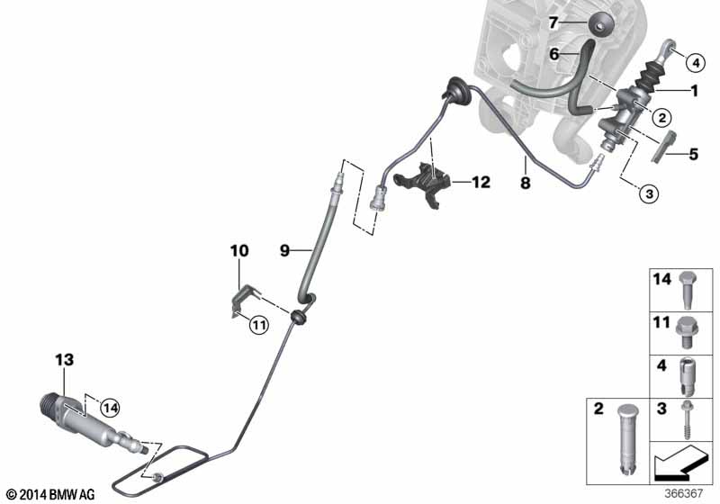 Привод управления сцеплением