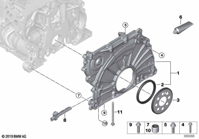 Крышка блока ГРМ