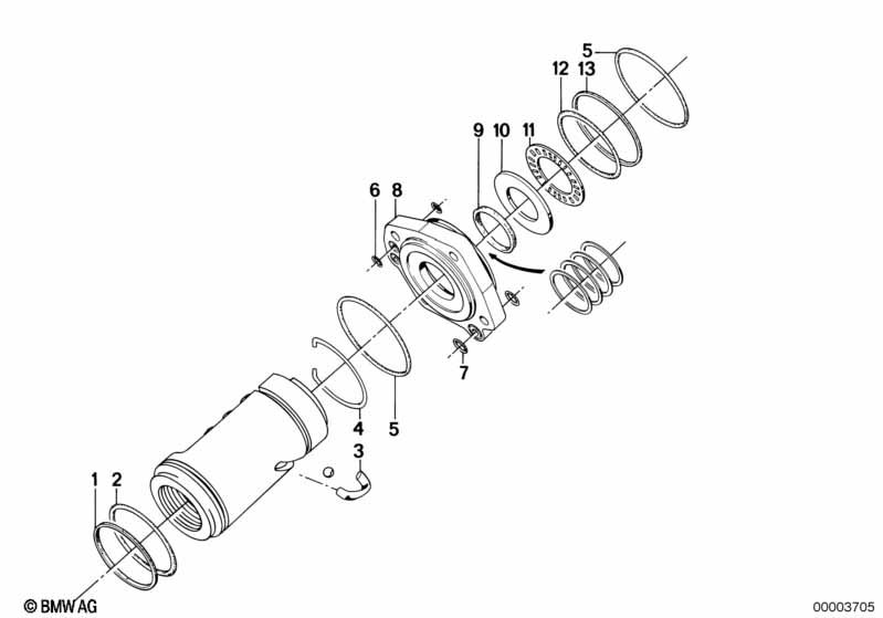 Поршень рул.мех.с гидроусил./подшипники