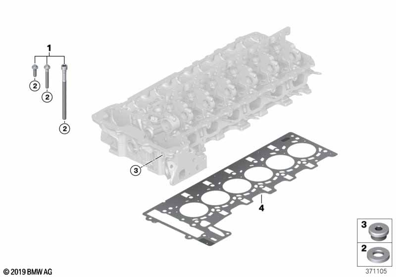 Головка блока цилиндров-доп.элементы
