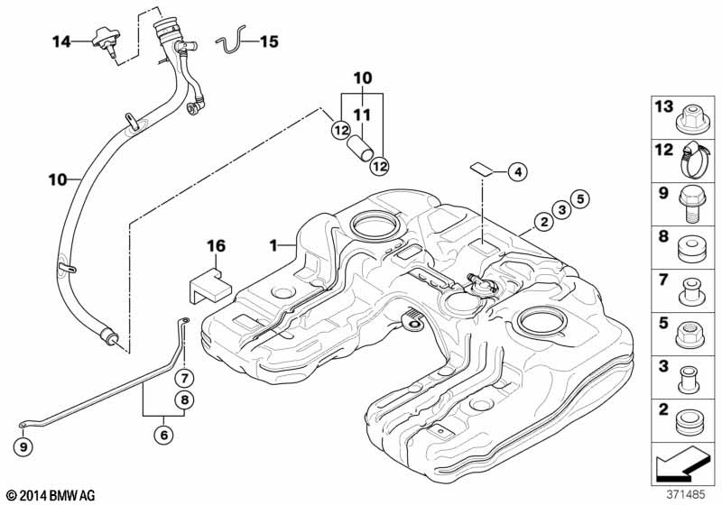 Топливный бак/дополнительные элементы