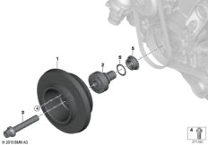 Демпфер крут.колебаний ременного прив.