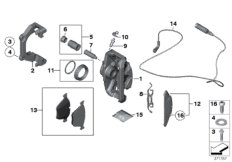 Датчик износа торм.накладки колеса Зд