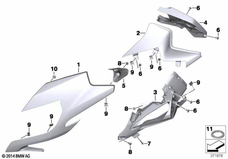 Облицовка верхняя часть/фара