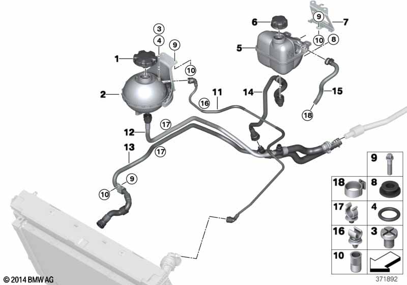 Резьбовая пробка расширительного бака