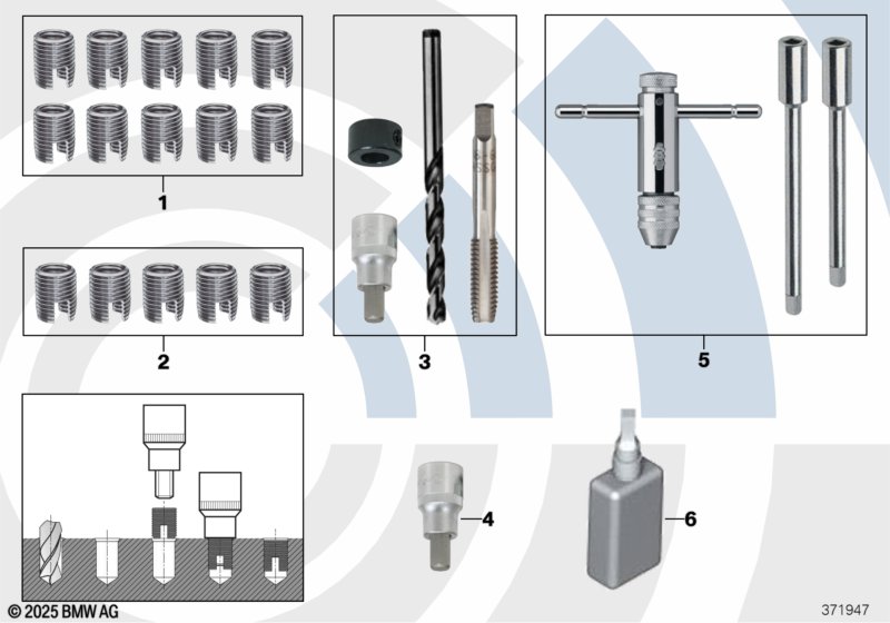 Рем.комплект для восстановления резьбы