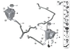 Расширительный бачок/шланги сист.охлажд.