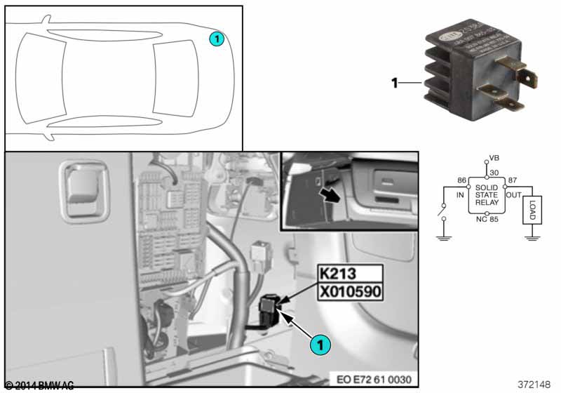 Реле электр. вакуумного насоса K213