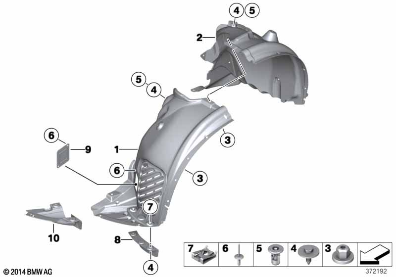 Облицовка передней колесной ниши