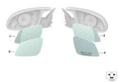 Дооснащение M стекла зеркала