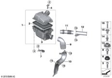 Глушитель шума всас./смен.элем.фил./HFM