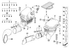 Глушитель шума всас./смен.элем.фил./HFM