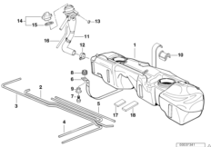 Топливный бак пластмассовый