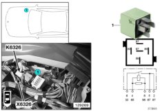 Разгрузочное реле контакта 15 K6326