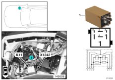 Реле стеклоочистителя K11