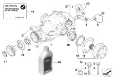 Сторона входа/выхода редуктора зад.моста