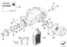 Сторона входа/выхода редуктора зад.моста