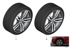 Колесо в сб.зим.M сдвоенн.сп.623M - 19"