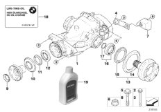 Сторона входа/выхода редуктора зад.моста