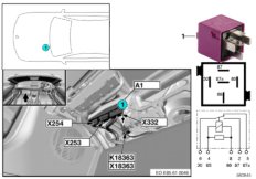 Реле складного верха 1 K18363