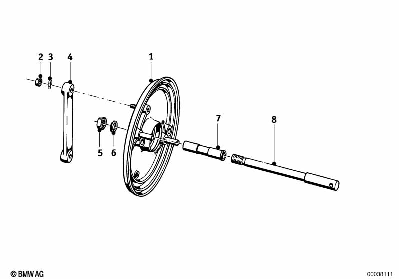 Тормозной механизм переднего колеса