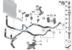 Трубопровод радиатора охл.масла в двиг.
