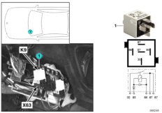 Разгрузочное реле контакта 15 K9