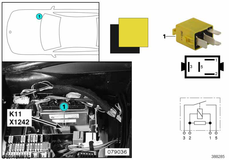 Реле стеклоочистителя K11