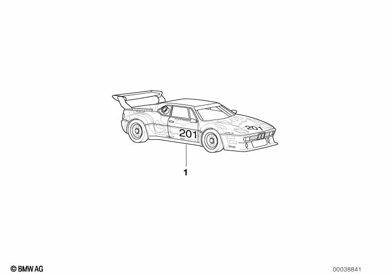 Миниатюрная модель BMW 1:18 "Art Car"