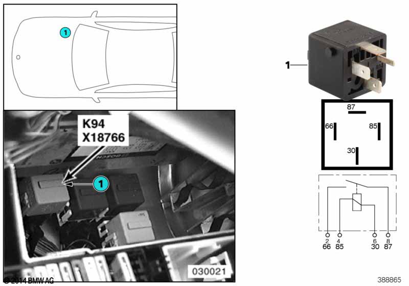 Реле двигателя K94