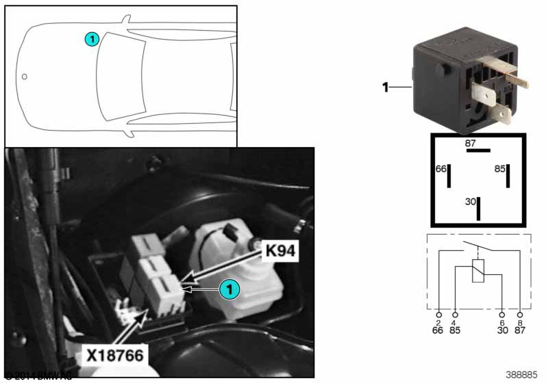 Реле двигателя K94