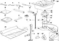 Бортовой инструмент/ящик для инструм.