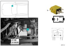 Реле об.лоб.стекла/форс.стеклоом.K198
