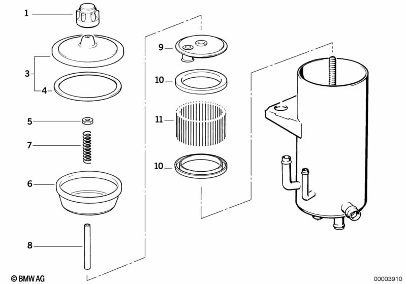 Резерв.для масла регул.дор.просв./детали