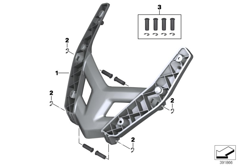 Кронштейн ветрозащитного щитка