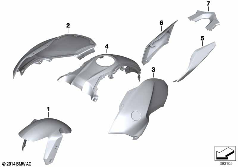 Окрашен. детали YNA5 racing-red одноцв.