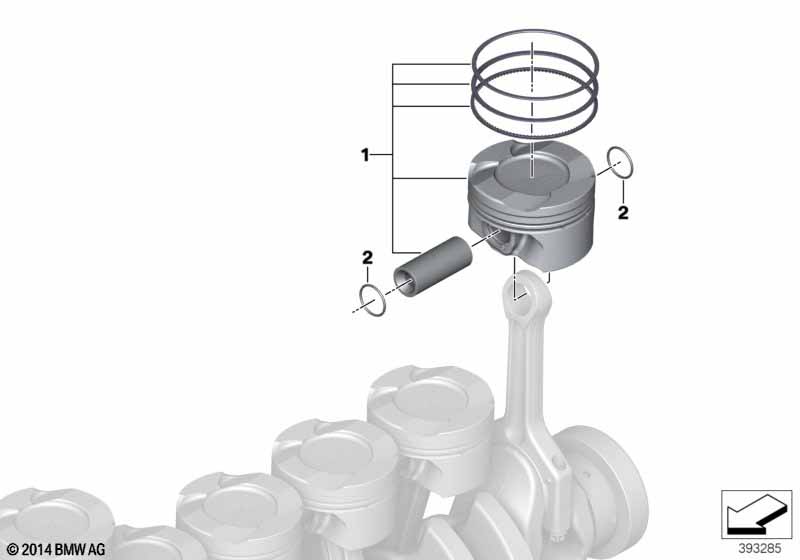 Поршень кривошипно-шатунного механизма
