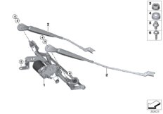 Детали стеклоочистителя (RHD)