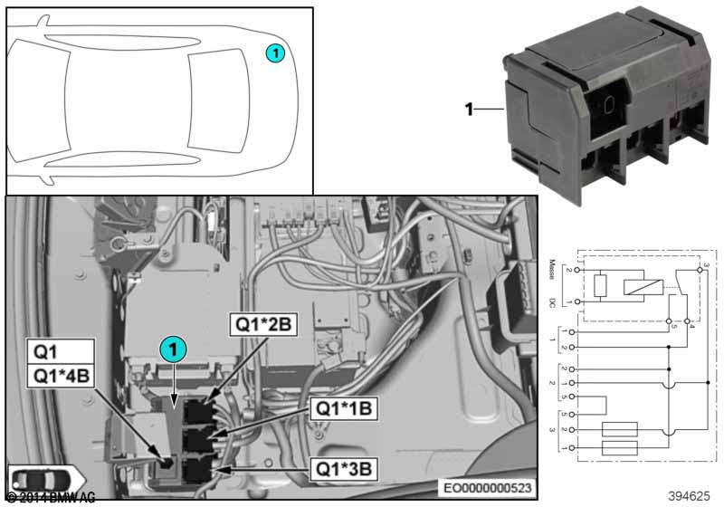 Реле отсоединения Q1