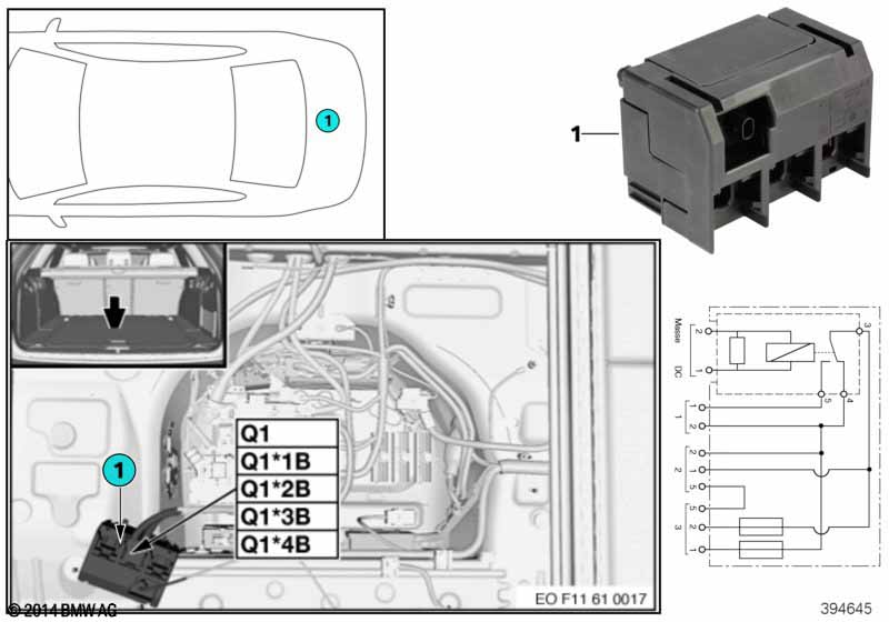 Реле отсоединения Q1