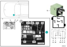 Реле вентилятора отопителя K4