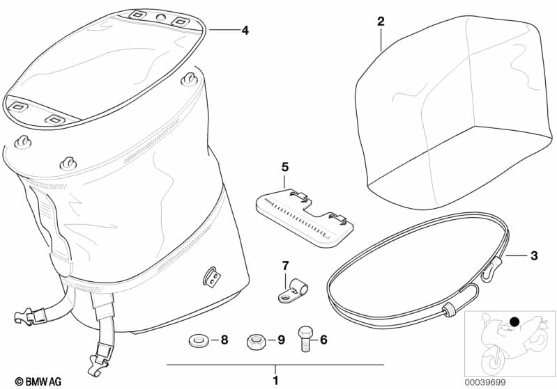 Сумка на топливный бак 99