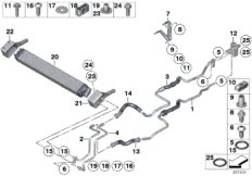 Радиатор охл.масла КПП/трубопр.масл.рад.