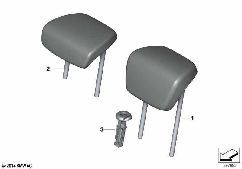 Подголовник заднего сиденья