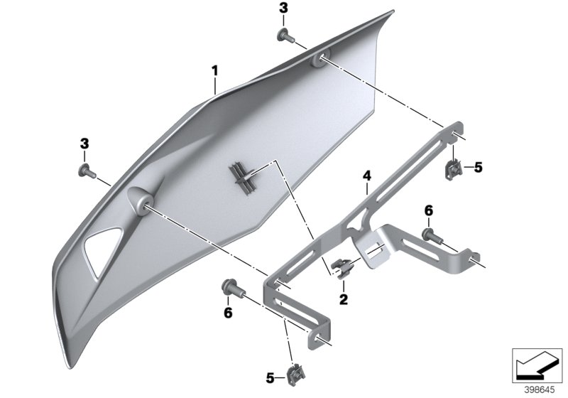 Спойлер двигателя загрунт. Л K53 / K54 moto
