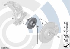 Рем.комплект ступицы переднего колеса
